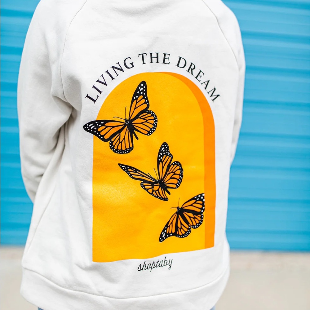SHOP TABY (woman owned small business) ORIGINAL DESIGN: Living The Dream Hoodie